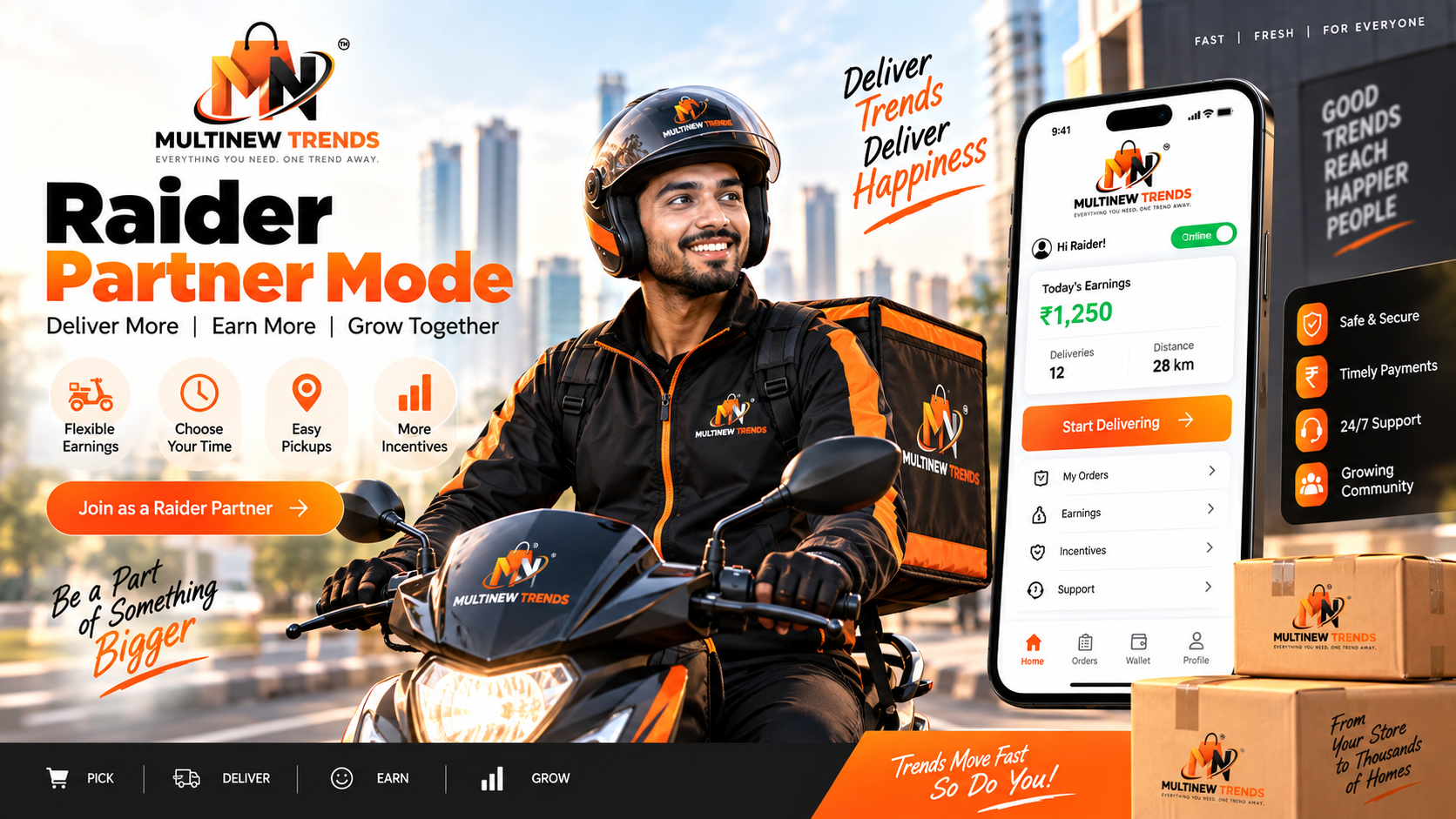 Rider App Interface