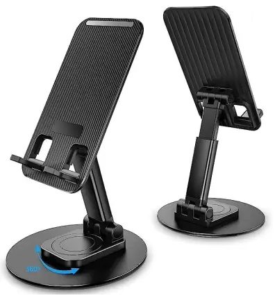 CELLMASTER Cell Phone Stand Rotatable and Foldable Phone Holder with Height and