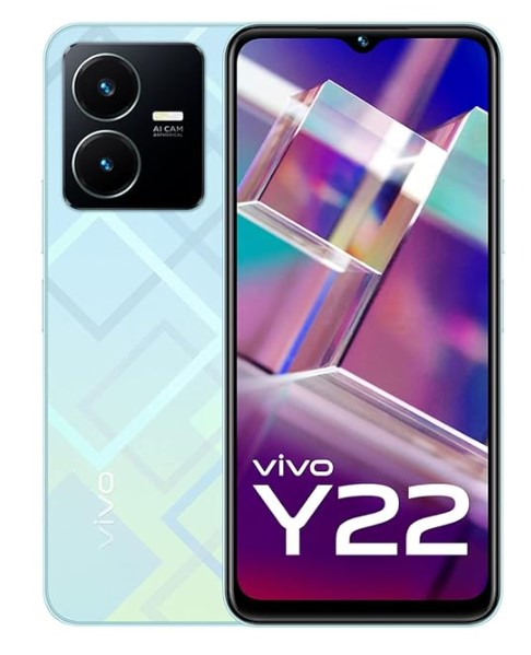 Vivo Y22 (Metaverse Green, 4GB RAM, 128GB Storage) with No Cost EMI/Additional E