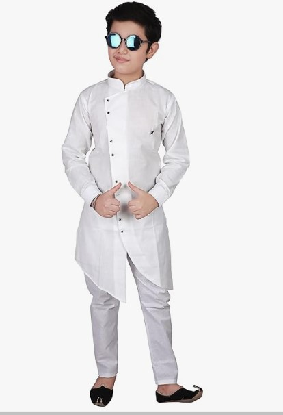 Pro-Ethic Style Developer Boy's Cotton Blend Kurta Pajama Sets