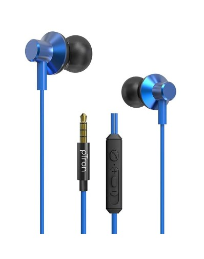 pTron Pride Lite HBE (High Bass Earphones) in Ear Wired Earphones with Mic, 10mm